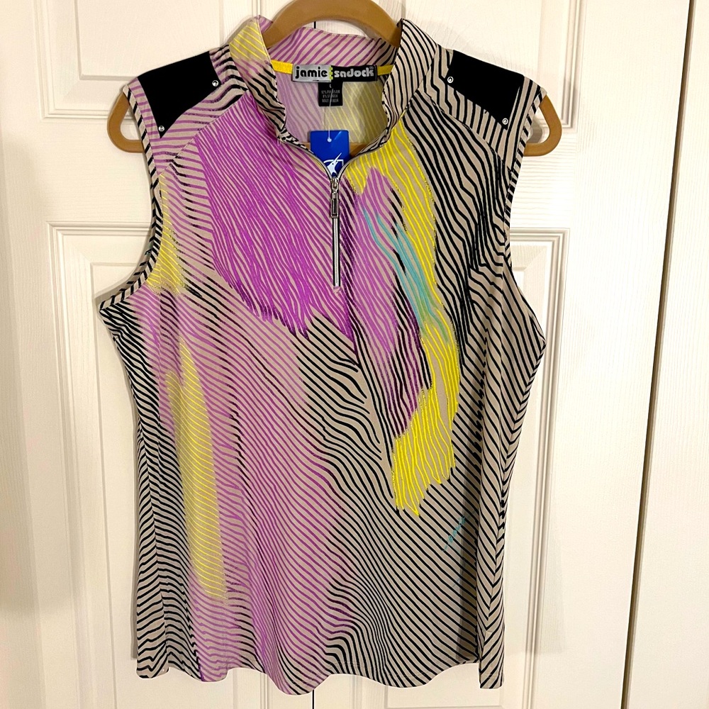 Groovy Jamie Sadock Sleeveless Top, NWT, Size Large